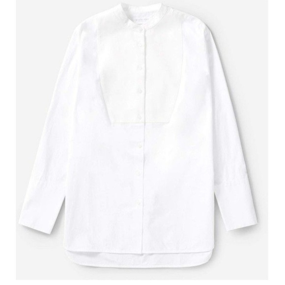 Everlane Women's The Tuxedo Button Down Shirt 100% Cotton Size 12 - Picture 2 of 11